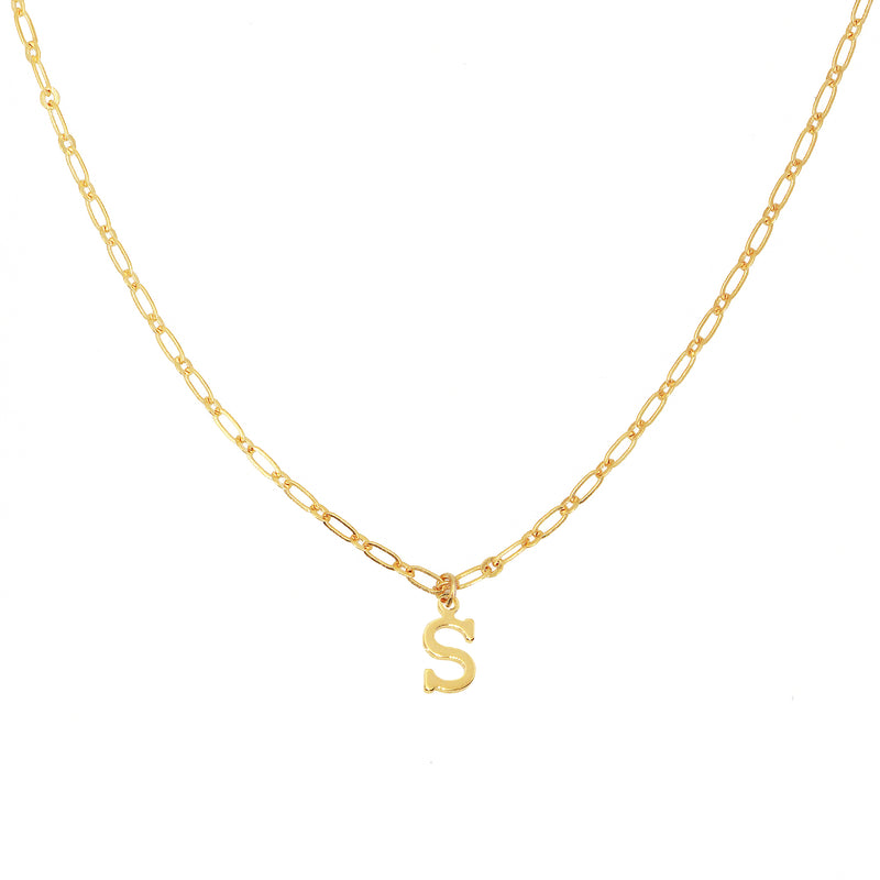 Collier Alphab Et S - Or