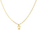 Collier Alphabet W - Or