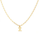Collier Alphab Et X - Or