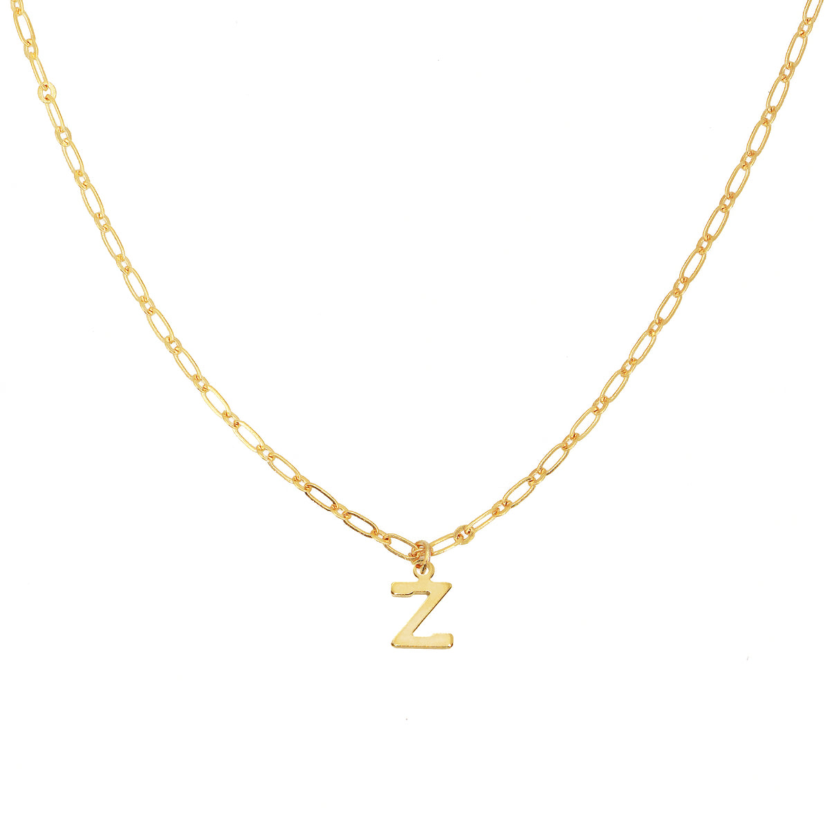 Collier Alphabet Z - Or