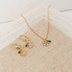 Collier Flora Multico - Or & Multicolor