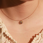 Collier Flora Multico - Or & Multicolor