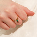 Bague Dona Agate Verte - Or/ Agate Verte