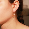 Boucles D'Oreilles Starfish - Or & Perle