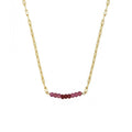 Collier Holy - Or & Tourmaline Rose