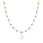 Collier Alena - Or & Bleu