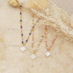 Collier Alena - Or & Blanc