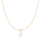 Collier Alena - Or & Blanc