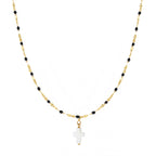 Collier Cross - Or & Noir