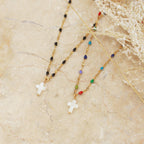 Collier Cross Multicio - Or & Multico