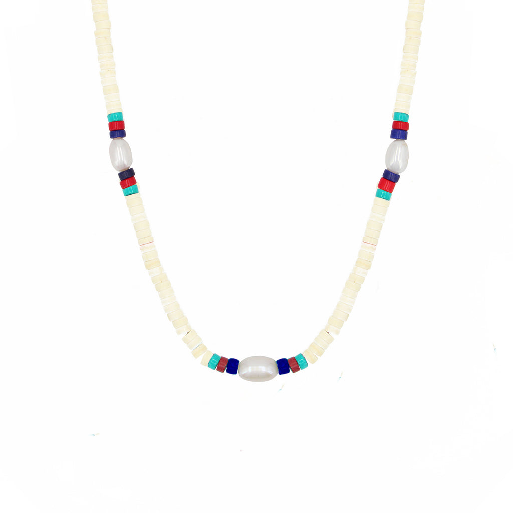 Collier Califormia - Or & Blanc