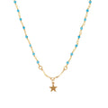 Collier Aya - Or & Turquoise