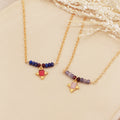 Collier Tiana - Or & Pierre De Lune Rose
