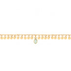 Bracelet Simran - Or & Calcedoine Aqua