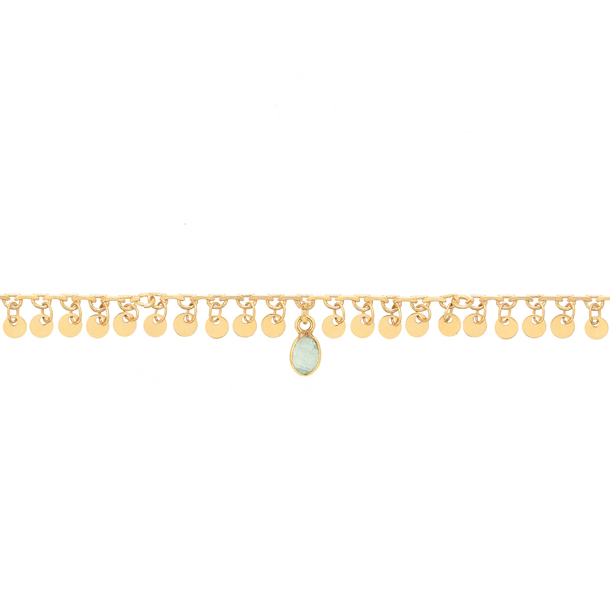 Bracelet Simran - Or & Calcedoine Aqua
