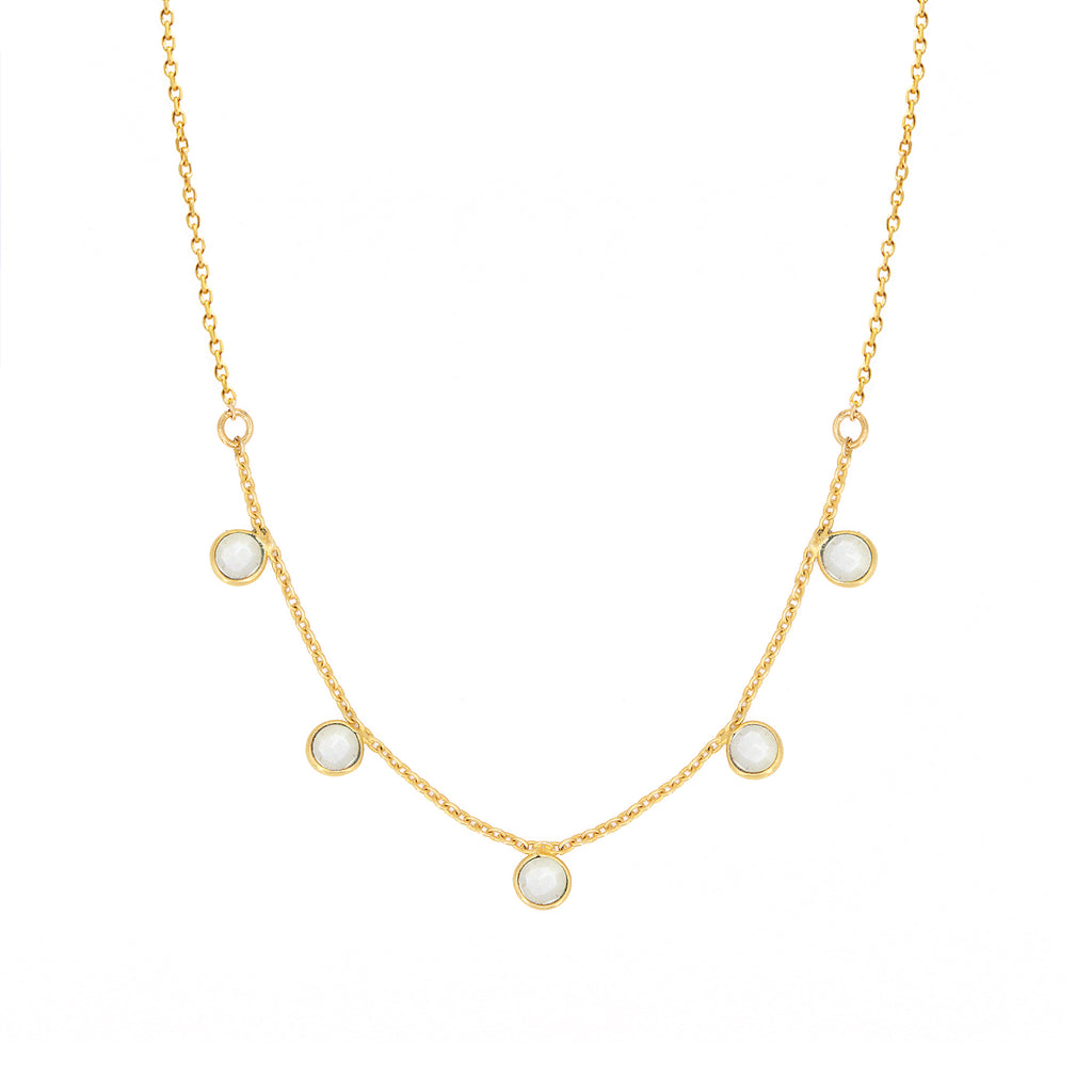 Collier Loulou - Or & Nacre Blanche