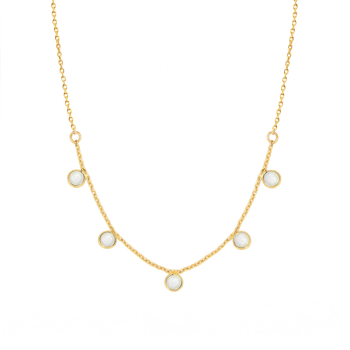 Collier Loulou - Or & Nacre Blanche