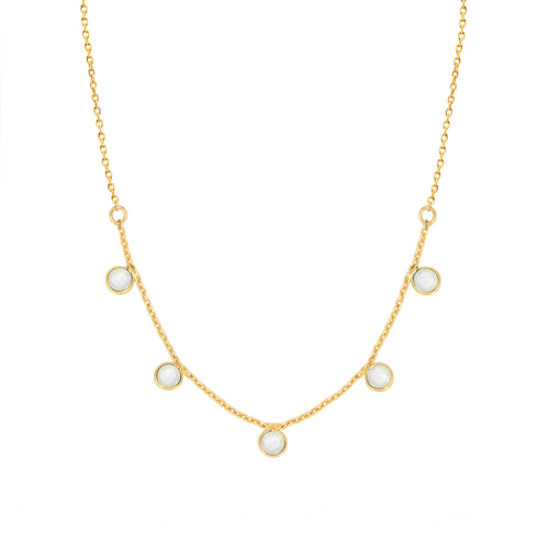 Collier Loulou Nacre - Or /Nacre Blanche