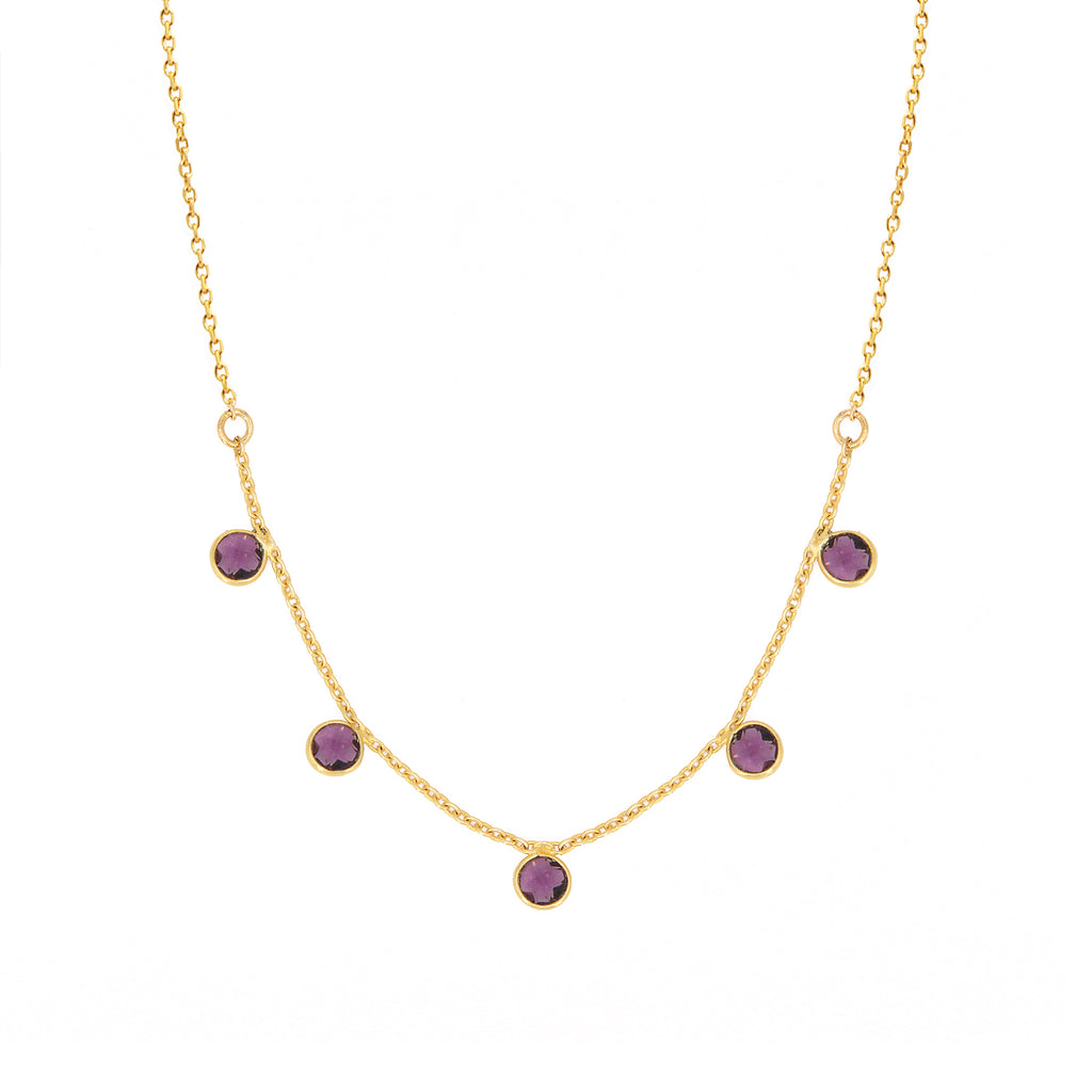 Collier Loulou - Or & Am&hyste