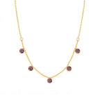 Collier Loulou - Or & Am&hyste