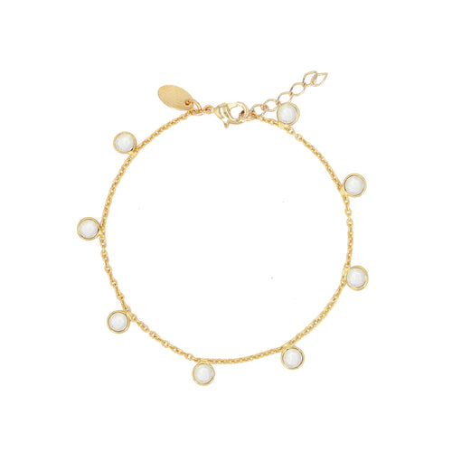 Bracelet Loulou Nacre Blanche - Or /Nacre Blanche