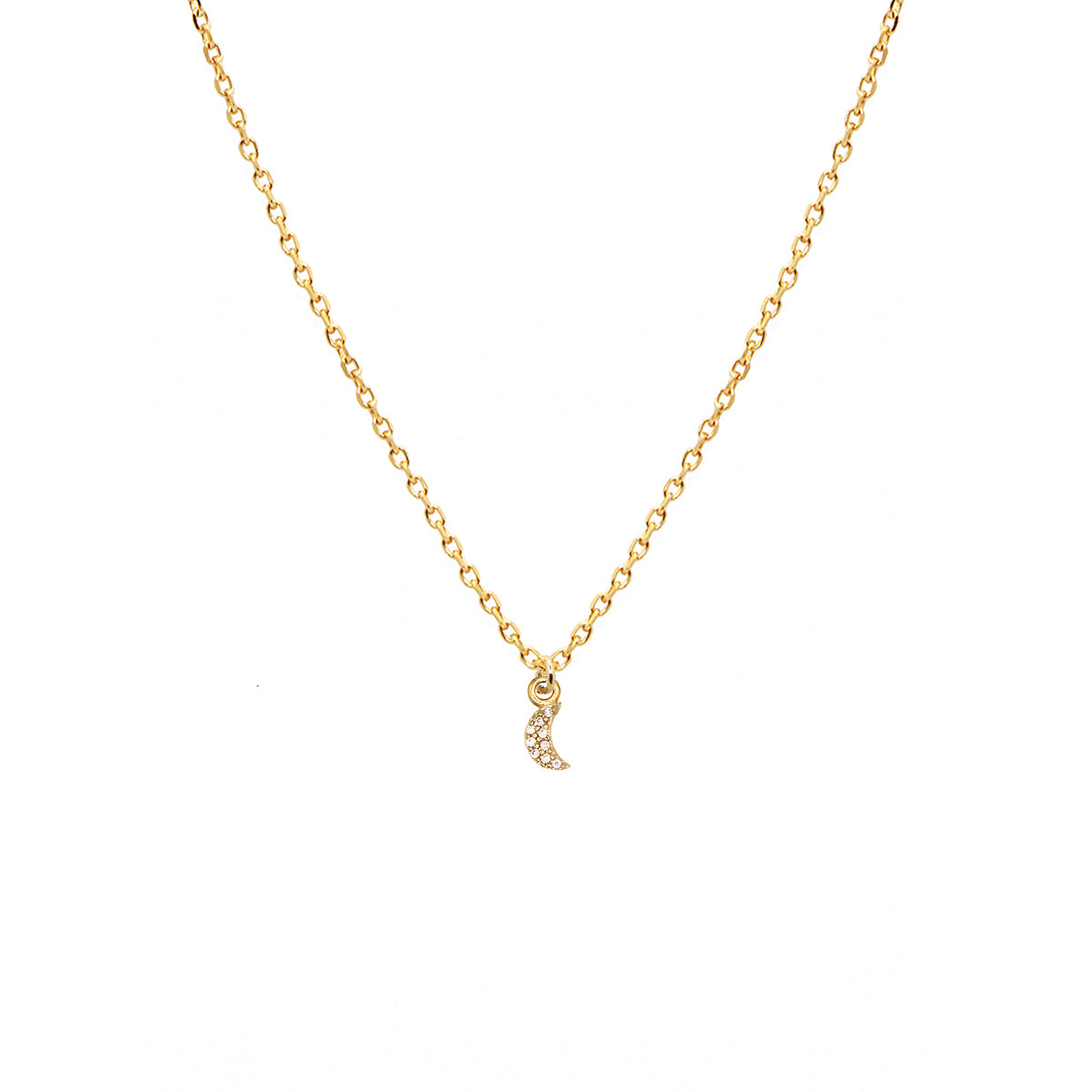 Collier Lily Lune - Or & Zirconium