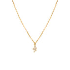 Collier Lily Serpent - Or & Zirconium