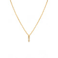 Collier Lily Goutte - Or & Zirconium