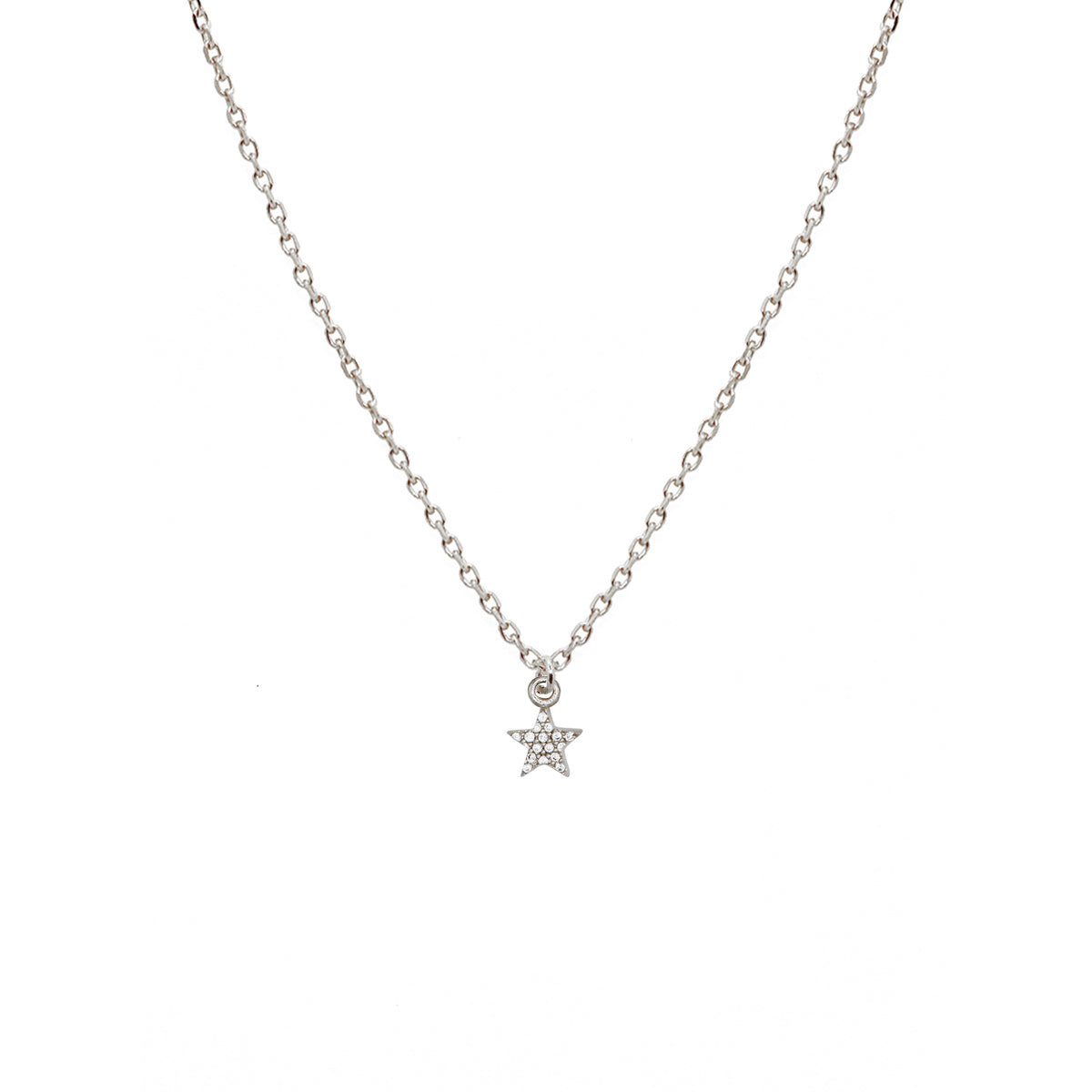 Collier Lily Etoile - Argent & Zirconium