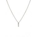 Collier Lily Goutte - Argent & Zirconium