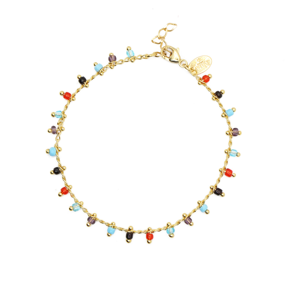 Bracelet Gypsy - Or & Multicolor