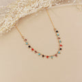 Collier Gypsy - Or & Multicolor