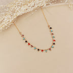 Collier Gypsy - Or & Multicolor
