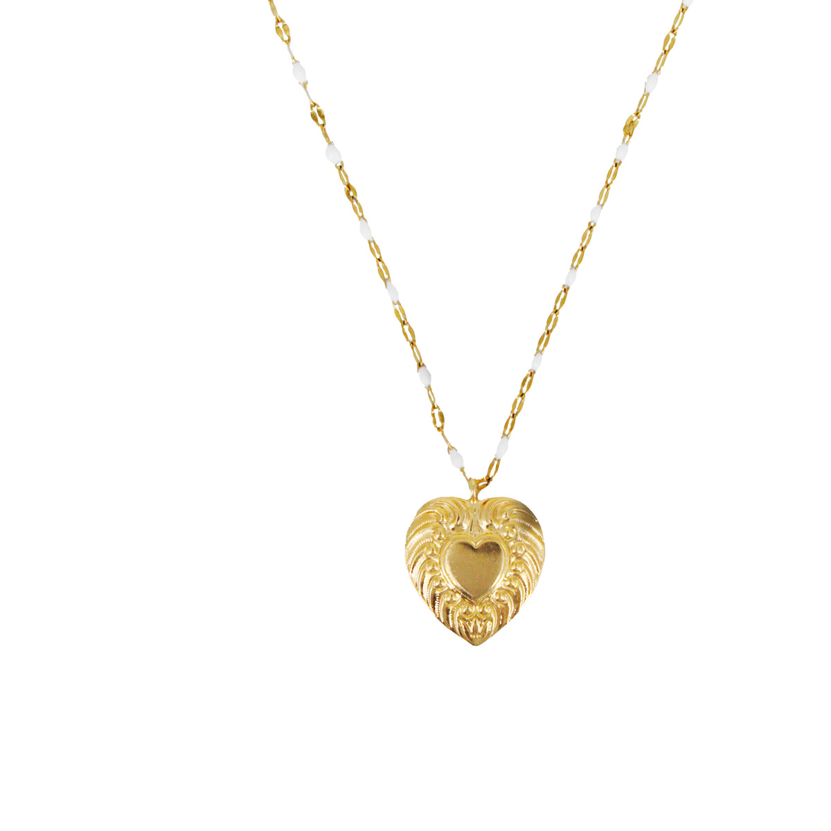 Collier Esme - Or & Blanc