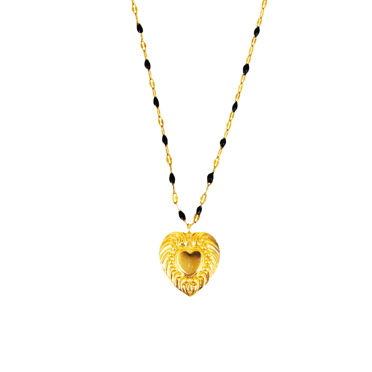 Collier Esme - Or & Noir
