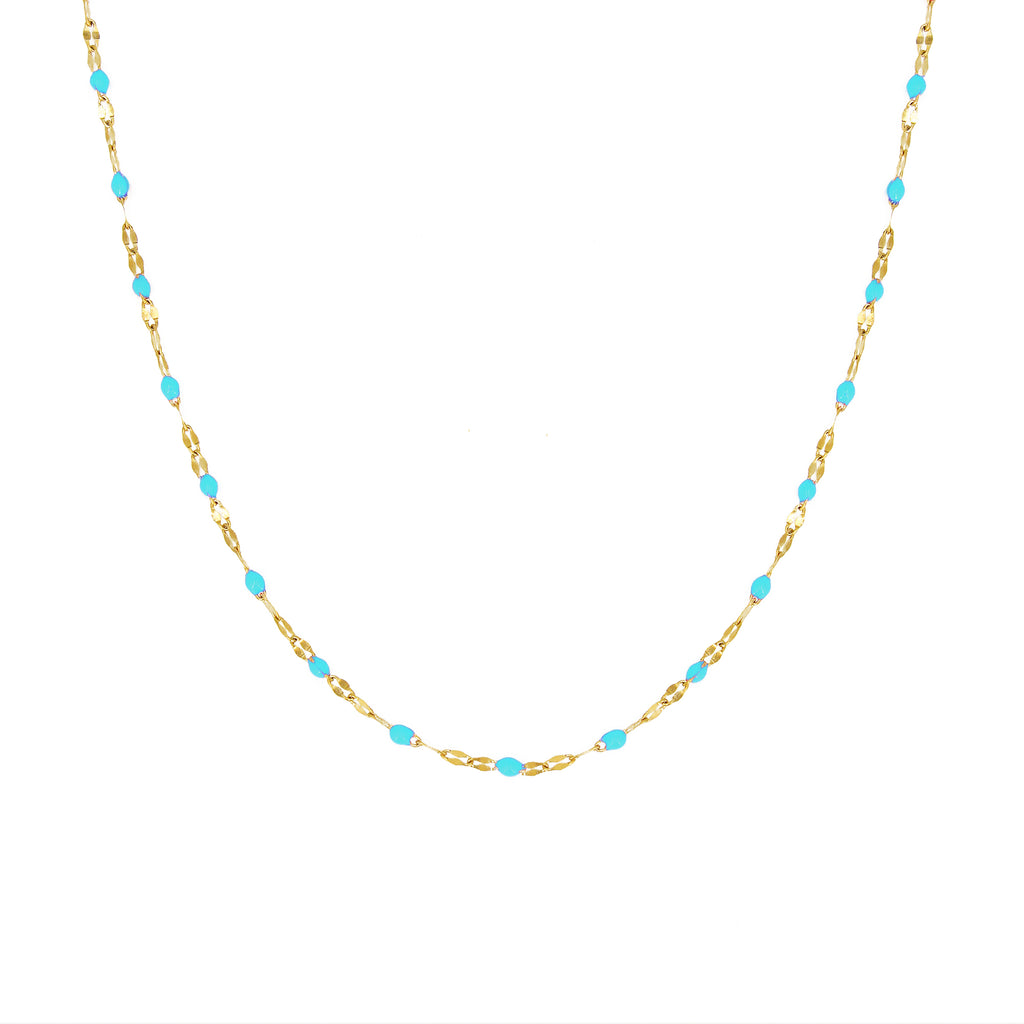 Collier Tuttifrutti - Or & Turquoise