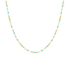 Collier Tuttifrutti - Or & Turquoise