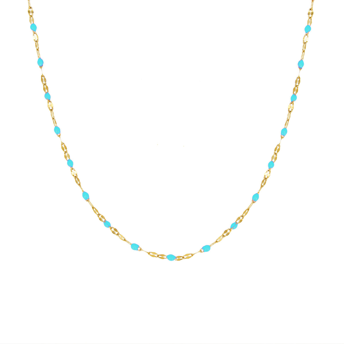 Collier Tuttifrutti - Or & Turquoise