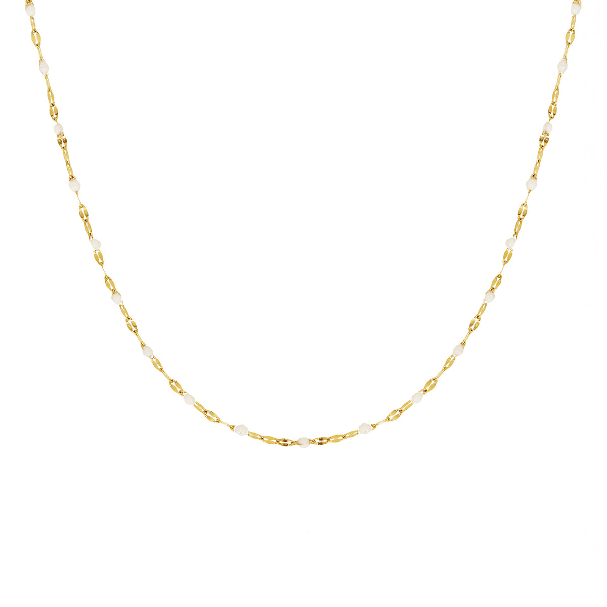 Collier Tuttifrutti - Or & Blanc