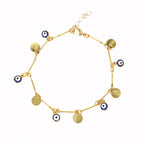 Bracelet Mini Eyes Marine - Or & Bleu