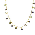 Collier Mini Eyes Marine - Or & Bleu