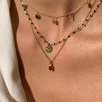 Collier Gaïa - Or & Grenat