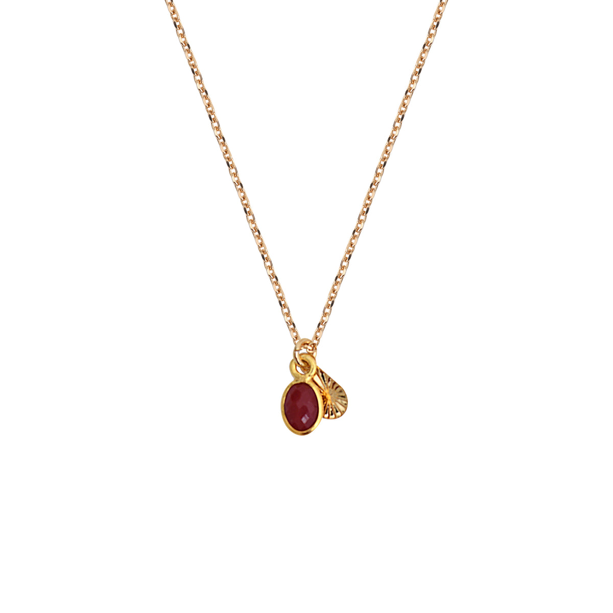 Collier Gaïa - Or & Grenat
