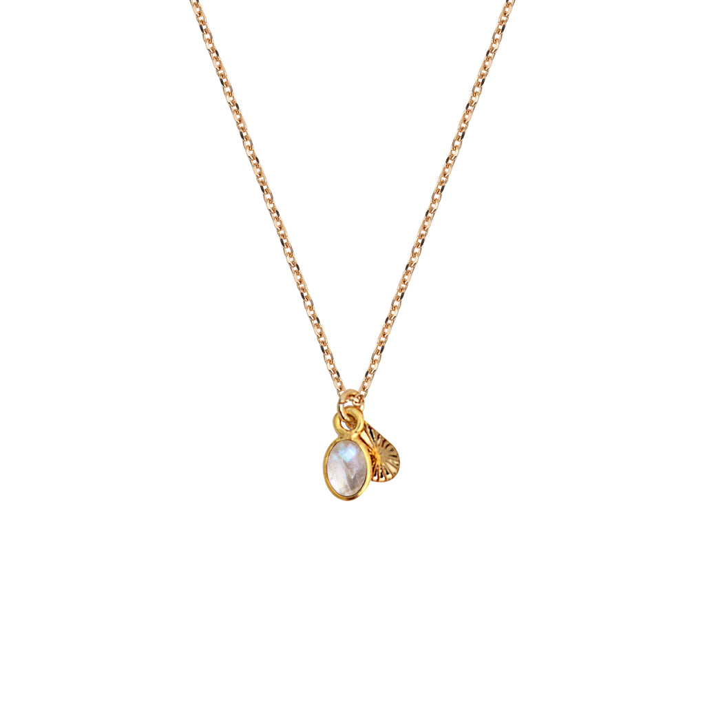 Collier Gaïa - Or & Pierre De Lune