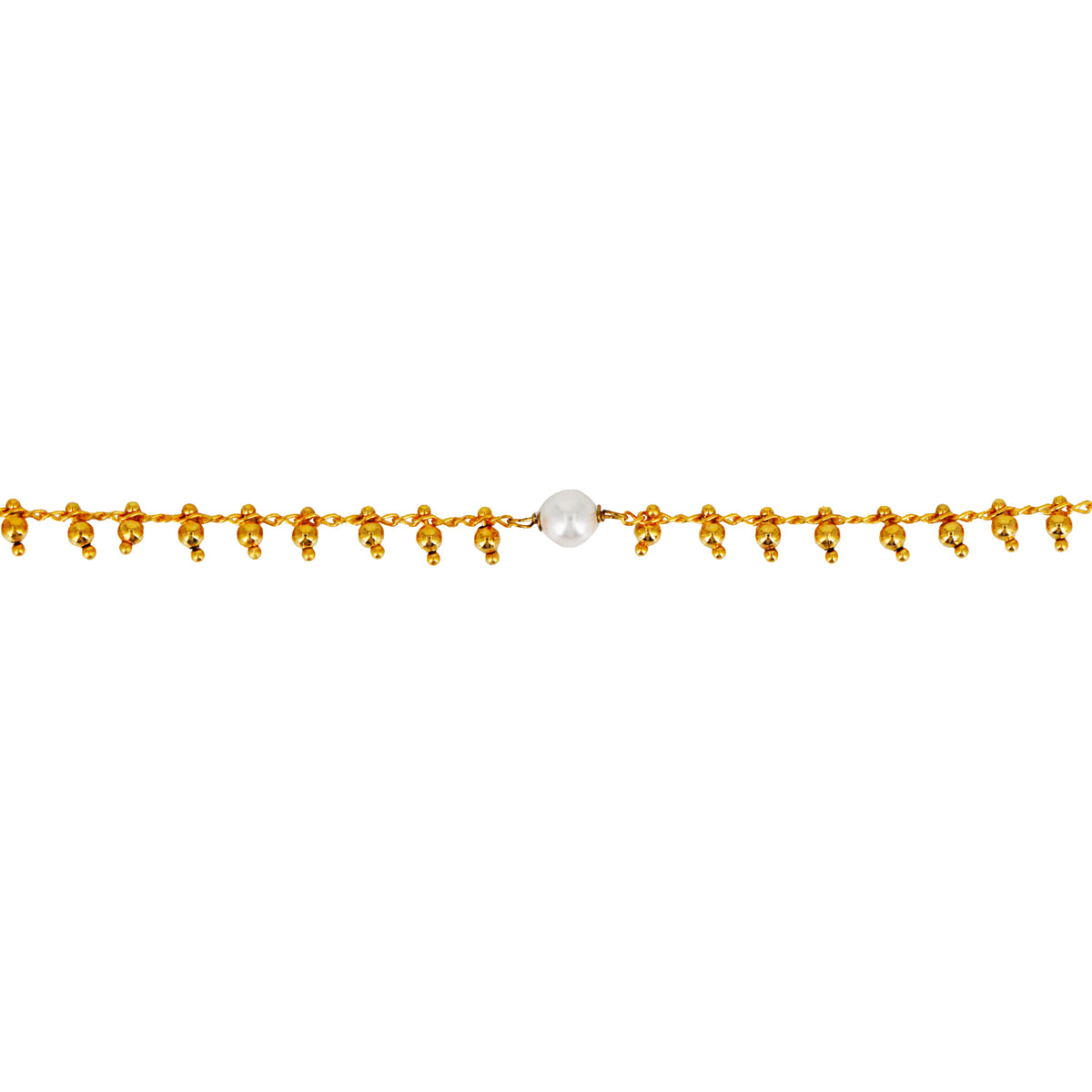 Bracelet Gypsie Perle - Or & Blanc