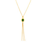 Collier Solea - Or & Agate Verte
