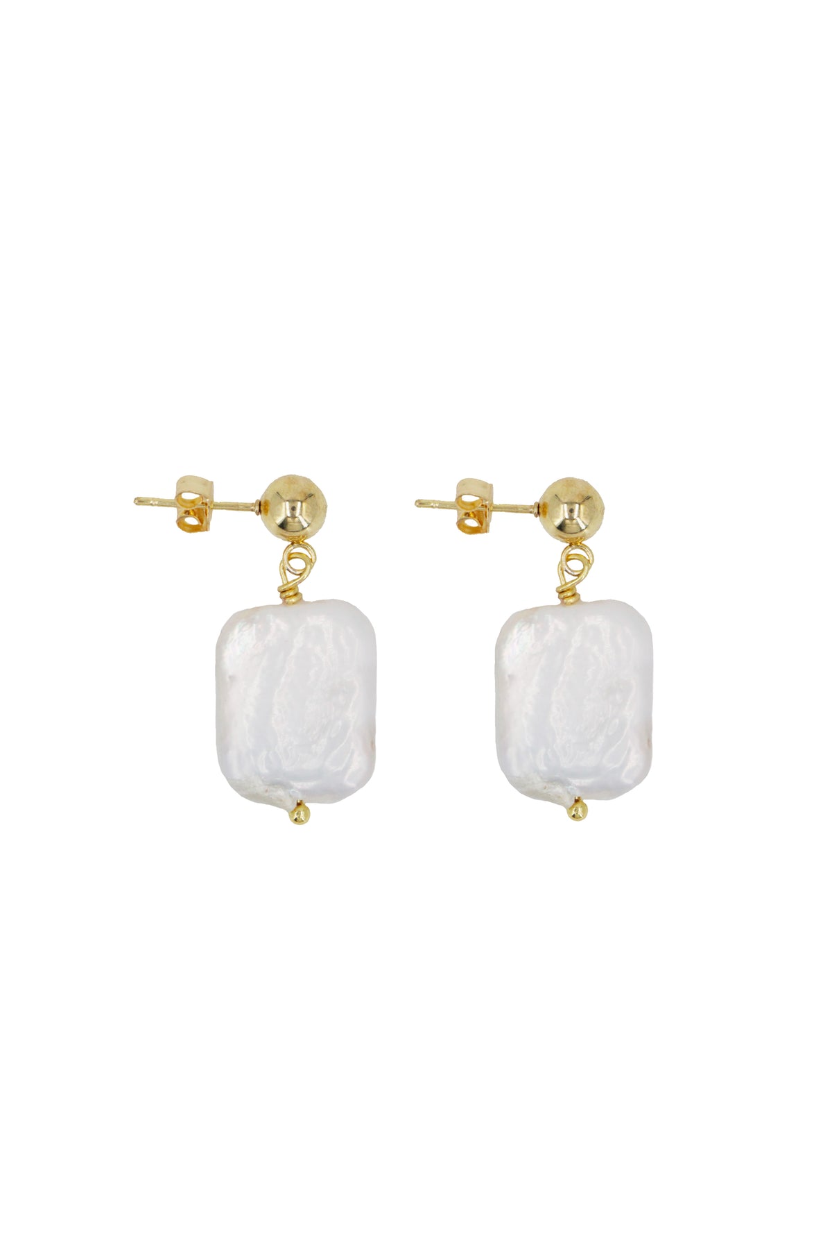 Boucles D'Oreille Nerina - Or & Perle