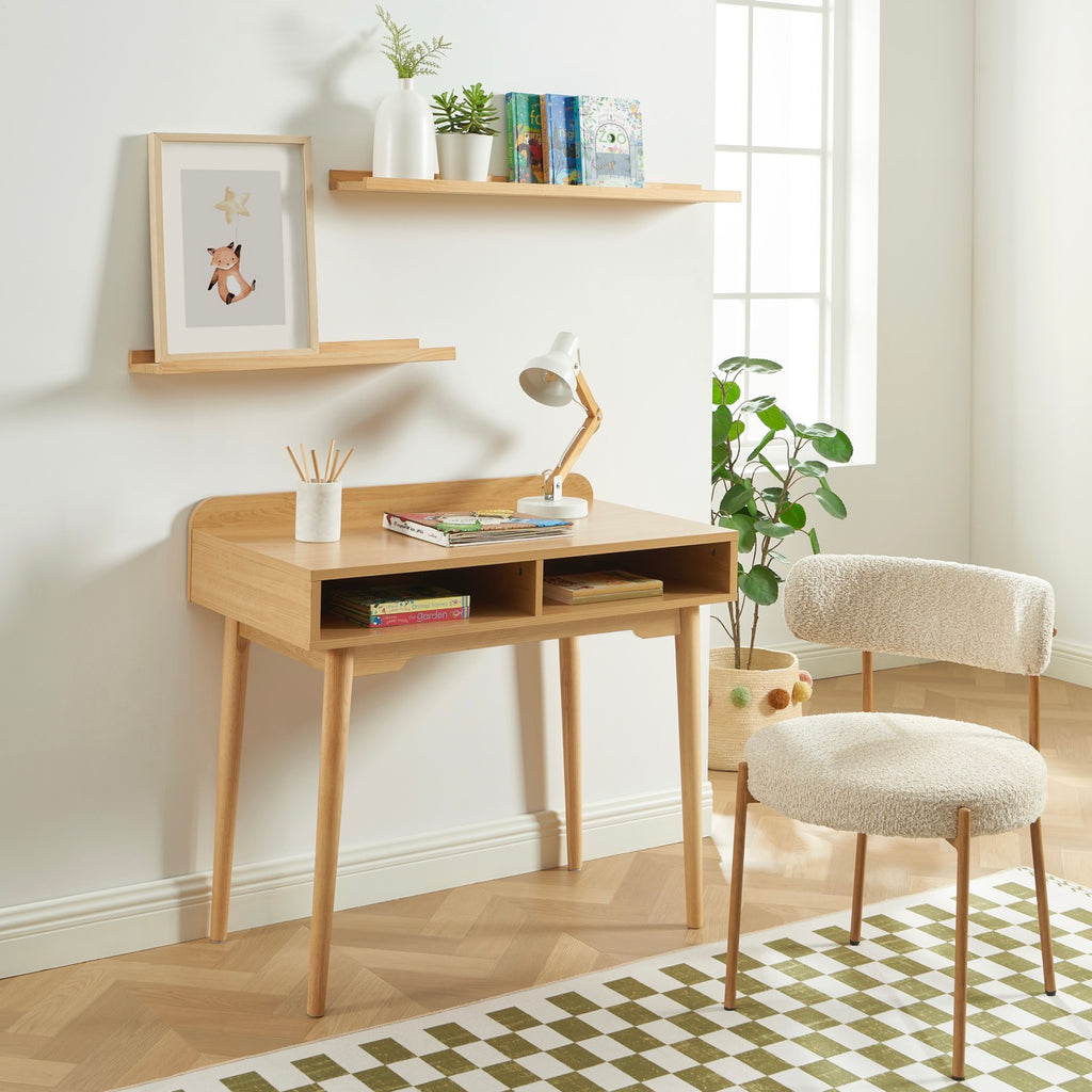 Nila - Scrivania per bambini - Effetto rovere