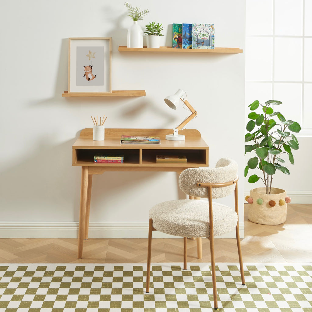 Nila - Scrivania per bambini - Effetto rovere