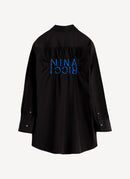 Top - Noir/Bleu Klein - Femme